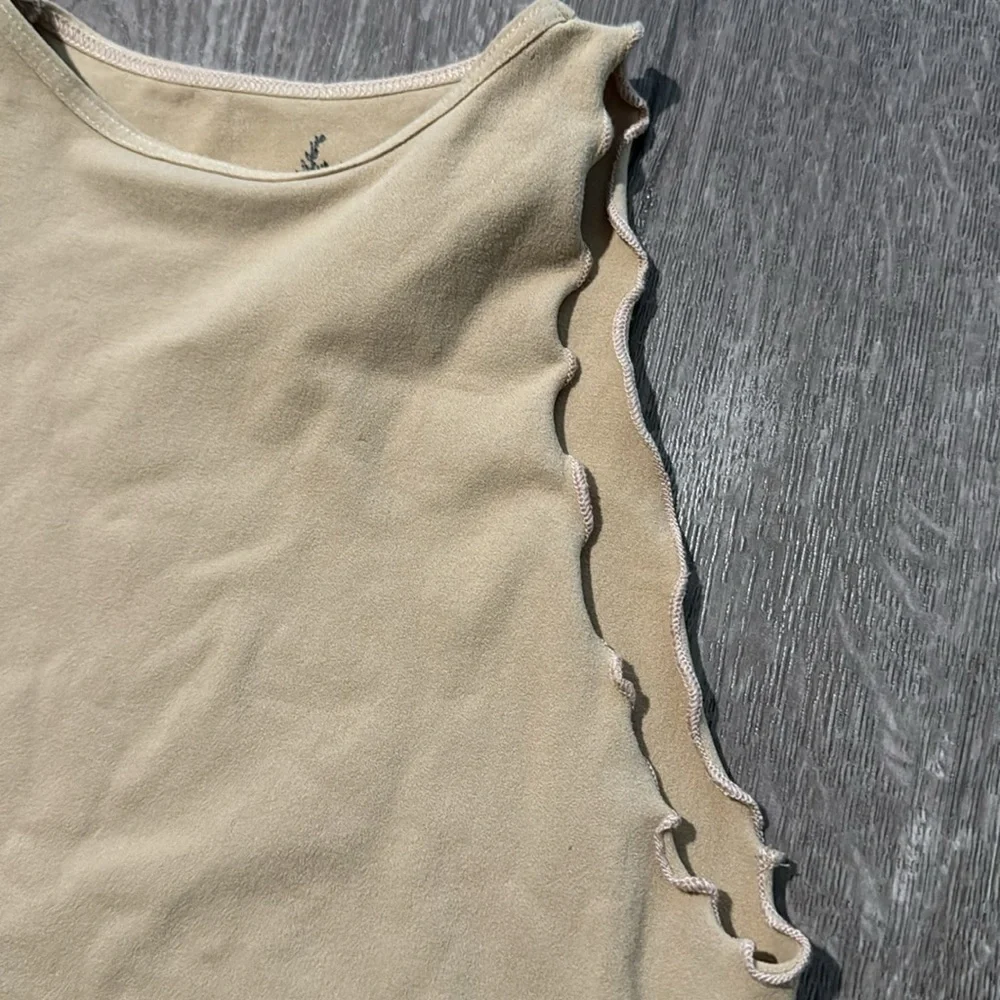 FREE PEOPLE Intimately Fp Feels Right Thong Bodysuit tan xs/s